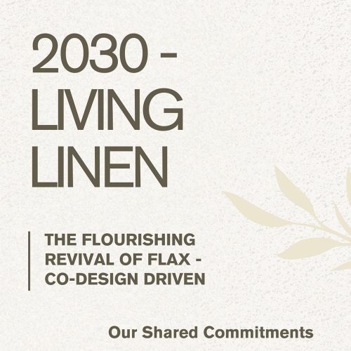 2030: Living Linen Commitment poster